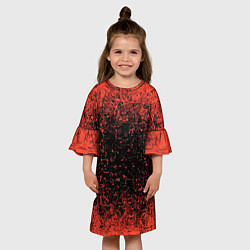 Платье клеш для девочки Распространение Вируса, цвет: 3D-принт — фото 2
