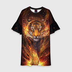 Детское платье Огненный тигр Сила огня