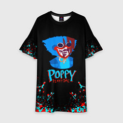 Платье клеш для девочки ХАГГИ ВАГГИ Poppy Playtime, цвет: 3D-принт