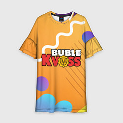 Детское платье Бабл квас Bubble kvass геометрический фон