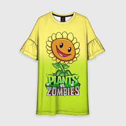 Детское платье Plants vs Zombies - Подсолнух