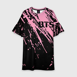 Платье клеш для девочки BTS супер класс, цвет: 3D-принт