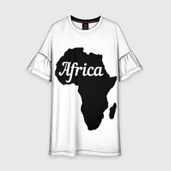 Детское платье Африка черно-белая двусторонняя