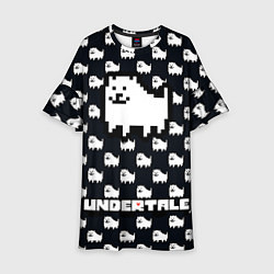 Детское платье UNDERTALE DOG AND LOGO УНДЕРТАЛЕ