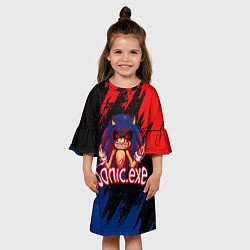 Платье клеш для девочки Sonic Exe Супер ИГРА!, цвет: 3D-принт — фото 2