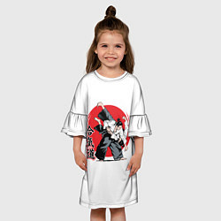 Платье клеш для девочки Айкидо Aikido, цвет: 3D-принт — фото 2