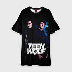 Платье клеш для девочки Волчонок Teen Wolf, цвет: 3D-принт