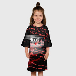 Платье клеш для девочки The Witcher СУПЕР ИГРА ДЛЯ ГЕЙМЕРОВ, цвет: 3D-принт — фото 2