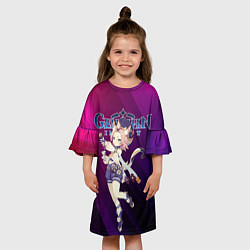 Платье клеш для девочки Диона!, цвет: 3D-принт — фото 2