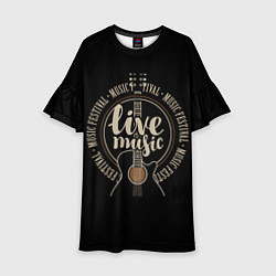 Детское платье Живая Музыка гитара