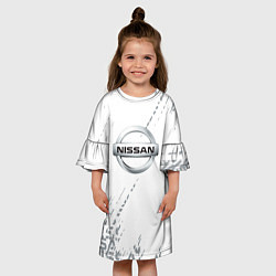 Платье клеш для девочки Ниссан nissan Паттерн, цвет: 3D-принт — фото 2