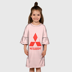 Платье клеш для девочки Митсубиси спорт, цвет: 3D-принт — фото 2