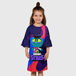 Платье клеш для девочки Eve BrawlStars ЕВА, цвет: 3D-принт — фото 2
