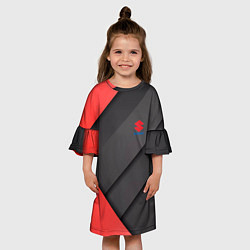 Платье клеш для девочки SUZUKI abstraction, цвет: 3D-принт — фото 2