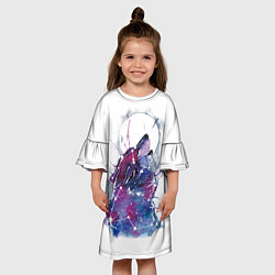 Платье клеш для девочки Howling at the Moon, цвет: 3D-принт — фото 2