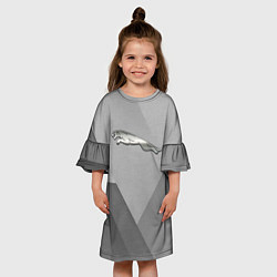 Платье клеш для девочки JAGUR геометрия фигуры, цвет: 3D-принт — фото 2