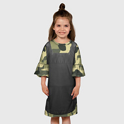 Платье клеш для девочки Бронижелет, цвет: 3D-принт — фото 2