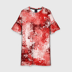 Детское платье Спортивный камуфляж Пикси - Гранат