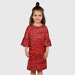 Платье клеш для девочки День Победы 9 мая, цвет: 3D-принт — фото 2