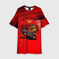 Платье клеш для девочки QUAD BIKE Квадроцикл, цвет: 3D-принт