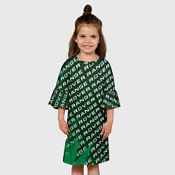 Платье клеш для девочки РЭНДЖ РОВЕР Краска Паттерн, цвет: 3D-принт — фото 2