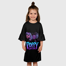 Платье клеш для девочки POPPY PLAYTIME PJ Pug-a-Pillar, цвет: 3D-принт — фото 2