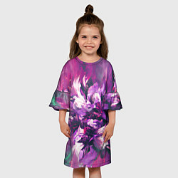 Платье клеш для девочки Wild flowers, цвет: 3D-принт — фото 2