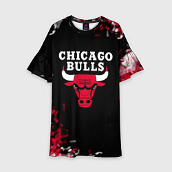 Детское платье Чикаго Буллз Chicago Bulls Огонь