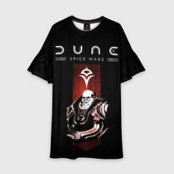 Платье клеш для девочки Dune: Spice Wars фракция харконнены, цвет: 3D-принт