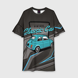 Детское платье Classic blue retro car