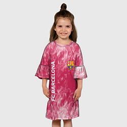 Платье клеш для девочки Barcelona Пламя, цвет: 3D-принт — фото 2