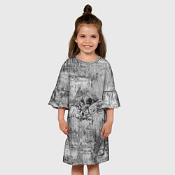 Платье клеш для девочки Михаил Врубель - скачущий всадник post-art, цвет: 3D-принт — фото 2