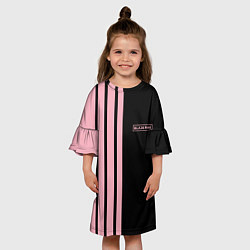 Платье клеш для девочки BLACKPINK HALF BLACK-PINK MINI LOGO, цвет: 3D-принт — фото 2