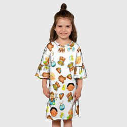 Платье клеш для девочки TEXTURE OF CHILDRENS PICTURES, цвет: 3D-принт — фото 2