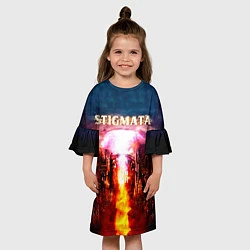 Платье клеш для девочки Stigmata альбом, цвет: 3D-принт — фото 2