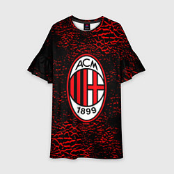 Детское платье Ac milan фк милан logo