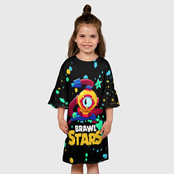 Платье клеш для девочки Otis Brawl Stars, цвет: 3D-принт — фото 2