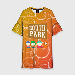 Детское платье Южный Парк - на фоне кружков