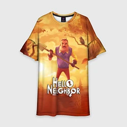 Детское платье Hello Neighbor Привет сосед Сосед с лопатой