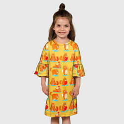 Платье клеш для девочки NAUGHTY PLAYFUL KITTENS, цвет: 3D-принт — фото 2