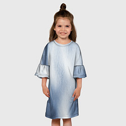 Платье клеш для девочки Абстрактный пепел - Серый, цвет: 3D-принт — фото 2