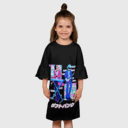 Платье клеш для девочки Daft punk ufo, цвет: 3D-принт — фото 2