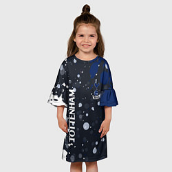Платье клеш для девочки Tottenham hotspur Краска, цвет: 3D-принт — фото 2