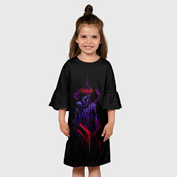 Платье клеш для девочки Берсерк Гатс С Окровавленным Мечом, цвет: 3D-принт — фото 2