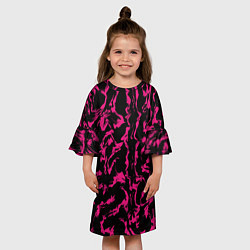 Платье клеш для девочки Извилина, цвет: 3D-принт — фото 2