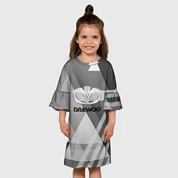 Платье клеш для девочки Daewoo - logo, цвет: 3D-принт — фото 2