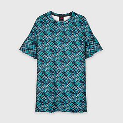 Платье клеш для девочки New-York - street city style, цвет: 3D-принт