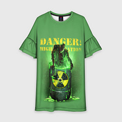 Детское платье Мутант - Опасность: высокая радиация!