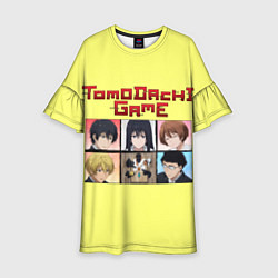 Платье клеш для девочки Tomodachi Game: аниме, цвет: 3D-принт