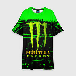 Детское платье Monster energy green neon